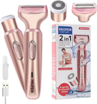 Electric Razors for Women, Electric Shaver for Women, Painless 2 in 1 Hair for &