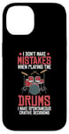 Coque pour iPhone 14 Drums Instrument Funny Playing Musical Leçon