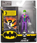 DC Comics Batman - Figurine Basique 10 CM Batman Figurine Articulée avec 3 Accessoires Mission Mystère Jouet Batman 10 cm - 6055946 - Plusieurs modèles Disponibles - Jouet Enfant 3 Ans et +