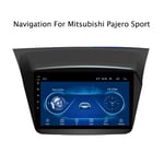 Navigation GPS Nav Autoradio Auto Lecteur Multimédia Radio Double Din -pour Mitsubishi Pajero Sport 2013-2017, avec Bluetooth WiFi Mirrored Liens Écran Tactile 9 Pouces