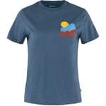 Fjällräven Womens Nature T-shirt (Blå (INDIGO BLUE/534) Medium)