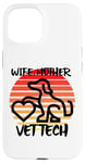 Coque pour iPhone 15 Wife Mother Vet Tch, vétérinaire, famille, chien, chat, animal de compagnie