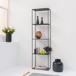 Etagère colonne en métal noir mat 180 cm Douglas - Noir