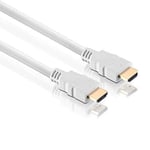 CÂBLE HDMI HAUT DÉBIT BLANC 1 M - 5,0 M ETHERNET 5 M