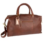 House Of Sajaco Weekendbag Brun skinn Cognac