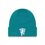 New Era Manchester United Man UTD Football Seasonal Beanie Hat - Aqua 60284465