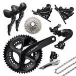 Shimano 105 R7020 Disc Groupset - 11 Speed Black