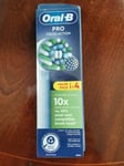 ORAL B PRO CROSS ACTION WHITE TOOTHBRUSH HEADS X 4 UK SELLER ORIGINAL