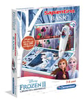 Clementoni Sapientino - Basic Frozen 2, Jeu éducatif pour enfants 4-6 ans, 200+ Quiz Interactifs avec stylo électronique, Apprentissage des formes, couleurs et chiffres, Made in Italy, Langue