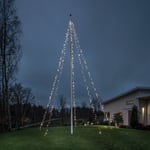 Ljusslinga Ute Flaggstång LED 5x100 Moulded Gnosjö Konstsmide