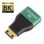 Mini HDMI to HMDI adaptateur de câble HDMI 2.1 mâle à femelle 8K, convertisseur pour HDTV, PS4, PS5, ordinateur portable 4K, prolongateur HDMI femelle à femelle ""Nipseyteko