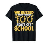 Bee Teacher Kids We Buzzed Right Through 100 Days Of School T-Shirt