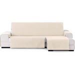 ECOMMERC3 Housse de canapé élastique pour méridienne Extra Droite - Housse de canapé Chaiselong Beige avec élastiques réglables, Compatible avec Les canapés d'angle Gauche ou Droit