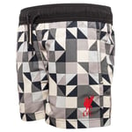 Liverpool Badeshorts Geometric - Grå/Hvit/Sort Barn - Liverpool FC, størrelse 3-4 years/98-108 cm