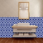 (Type 4 )10x10cm Kitchen Bathroom Waterproof Non-Slip Floor Wall Tile Sticker