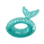 Cyslmuk - S(Queue de Poisson Bleu lac)enfant de Taille Bouée Gonflable, Durable Ronde Gonflable avec poignée Matelas d'air pneumatique Radeau de