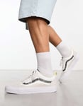 Dickies Mens Vans Old Skool trainers in off white utility pack Exclusive to ASOS - CREAM - Size UK 5.5