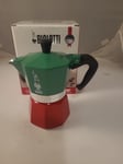 Bialetti Moka Express 3 Cup Tricolore Moka Pot Espresso Maker 130ml