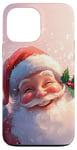 iPhone 13 Pro Max Vintage Pink Christmas Cute Funny Santa Claus Holiday Xmas Case