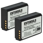 2x Battery for Canon EOS Rebel T6 Rebel T7 1100mAh