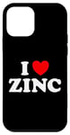 Coque pour iPhone 12 mini I Love Zinc Drôle Vitamine Z Système Immunitaire Boost Santé Diète