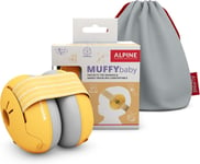 Muffy Baby Casque Anti Bruit Bébé : Protection Auditive Pour Bébés et Tout-Petits Jusqu'à 36 Mois Certifié CE Améliore le Sommeil Pendant les Déplacements Réglable et Confortable Jaune