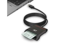 Act Ac6015 Smartkortleser Innendørs Usb 2.0 Svart (Ac6015)