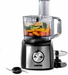 Geepas 1200W Food Processor Blender Chopper Grater Dough Mixer Shredder 2 Speed