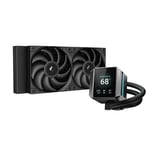 DeepCool Mystique 240 2.8" LCD 240mm AIO Liquid CPU Cooler - Black R-LX550-BKDSNC-G-1