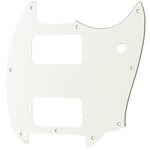 Musiclily Pro 3Ply White 9 Hole HH Pickguard For Squier Bullet Mustang Guitar