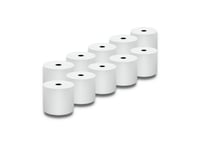 Qoltec - Vit - Rulle (5,7 Cm X 40 M) - 55 G/M² - 10 Rulle (Rullar) Termiskt Papper