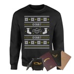 Harry Potter Officially Licensed MEGA Christmas Gift Set - Includes Christmas Jumper plus 3 gifts - XL