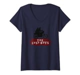 Womens The Lost Boys Motorbike Silhouette V-Neck T-Shirt