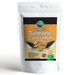 ORGANIC TURMERIC CURCUMIN 1550mg AND ORGANIC BLACK PEPPER CAPSULES   Pack of 100