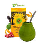 Yerba Mate Green Frutas Tea Set Strong Energy Drink Mate Tea Complete Set