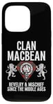 Coque pour iPhone 13 Pro MacBean Clan Scottish Name Armure tartan pour fête de famille