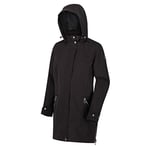 Regatta Parka à Capuche Alerie Imperméable, Respirante et Déperlante avec Doublure Chaude et Ouverture zippée intégrale Jackets Waterproof Shell Femme Black FR: L (Taille Fabricant: 16)