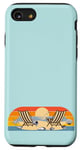 Coque pour iPhone SE (2020) / 7 / 8 Voyage à la plage, soleil, mer, coquillages, oiseaux, sable, vacances en famille