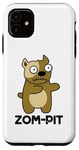 Coque pour iPhone 11 Zom Pit Funny Zombie Pitbull Jeu de mots