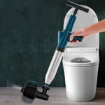 Déboucheur de Toilette Haute Pression avec 4 Têtes Remplaçables Déboucheur Canalisation pour Toilettes, Évier Drain de sol - Vert