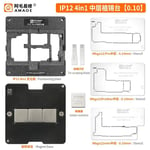 Amaoe-Analyste De Station De Reballage De Couche Intermédiaire,24,10 En 1,Iphone X,Xs,Xs Max,11,12,13,14,15 Series Pro,Max Mini - Type Ip 12 4 In 1 0.10mm