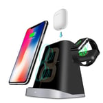 ZYD 3 In1 Wireless Charger Stand for Iphone Xsmax/Apple Watch/Airpods Changing Station Wireless Charger Dock for Apple Watch