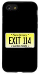 Coque pour iPhone SE (2020) / 7 / 8 Sortie 114 de plaque d'immatriculation New Jersey NJ GSP Parkway