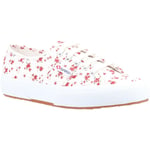 Superga 2750 Print 100% Cotton Women's White/Red Trainers