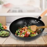 3Pcs Kitchen Cooking Pan Sets Iron Frying Pan Stirring Pan Stockpot Nonstick