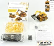 Ramiz Educational Solar Construction Vehichte Set 3In1 För Barn Grävmaskin Betongblandare Bulldozer