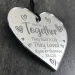 Anniversary Gift For Him Her Valentines Birthday Husband Wife Personalised Heart