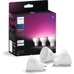 Philips Hue -LED-älylamppu, BT, White and color ambiance, GU10, 4,2 W, 3-pack