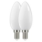 Ampoule Flamme led E14 2.1W ww Blanche Lot de 2 Prolight