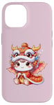 Coque pour iPhone 14 Cadeaux pour enfants du Nouvel An chinois 2025 Baby Dragon